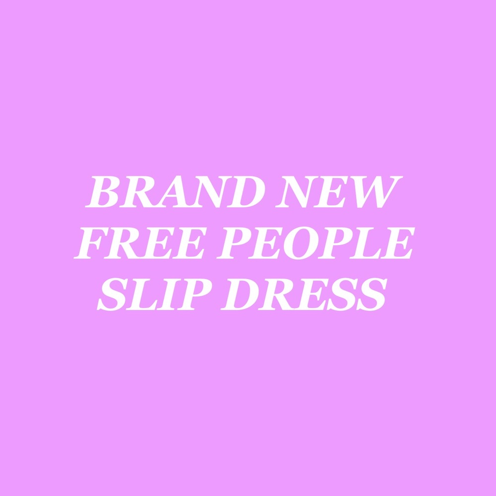 Brand new free people black slip dress